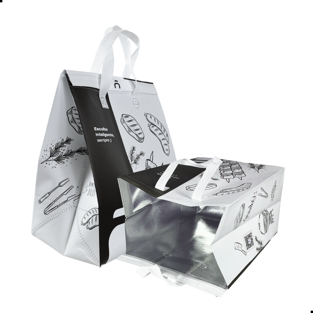 Sacola térmica Neobag Essential Espetinho White 24x30x16 cm - foto principal