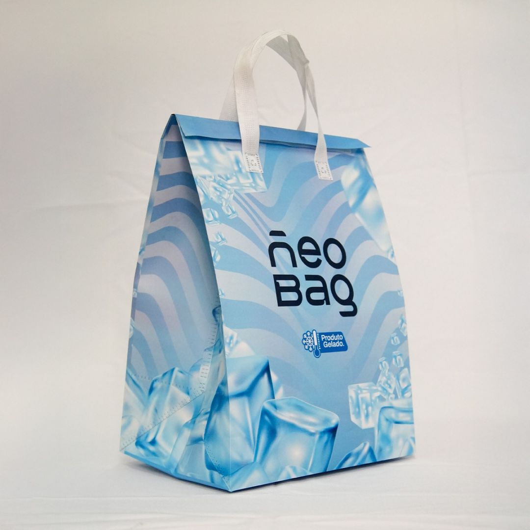 Sacola térmica Neobag Vibes Gelo Grande 30x42x22 cm