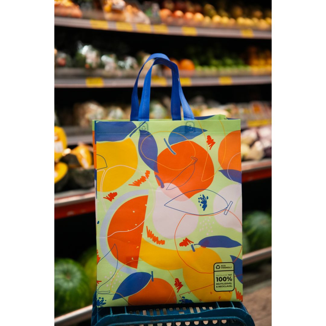 Sacola Neobag Ecológica Azul 33x42x18 cm