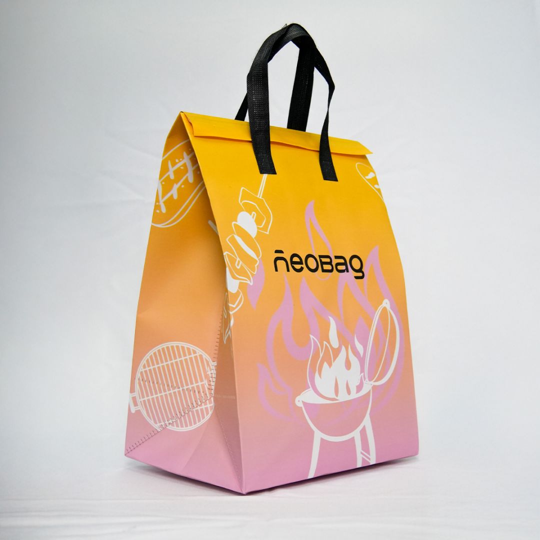 Sacola térmica Neobag Vibes Churras Grande 30x42x22 cm