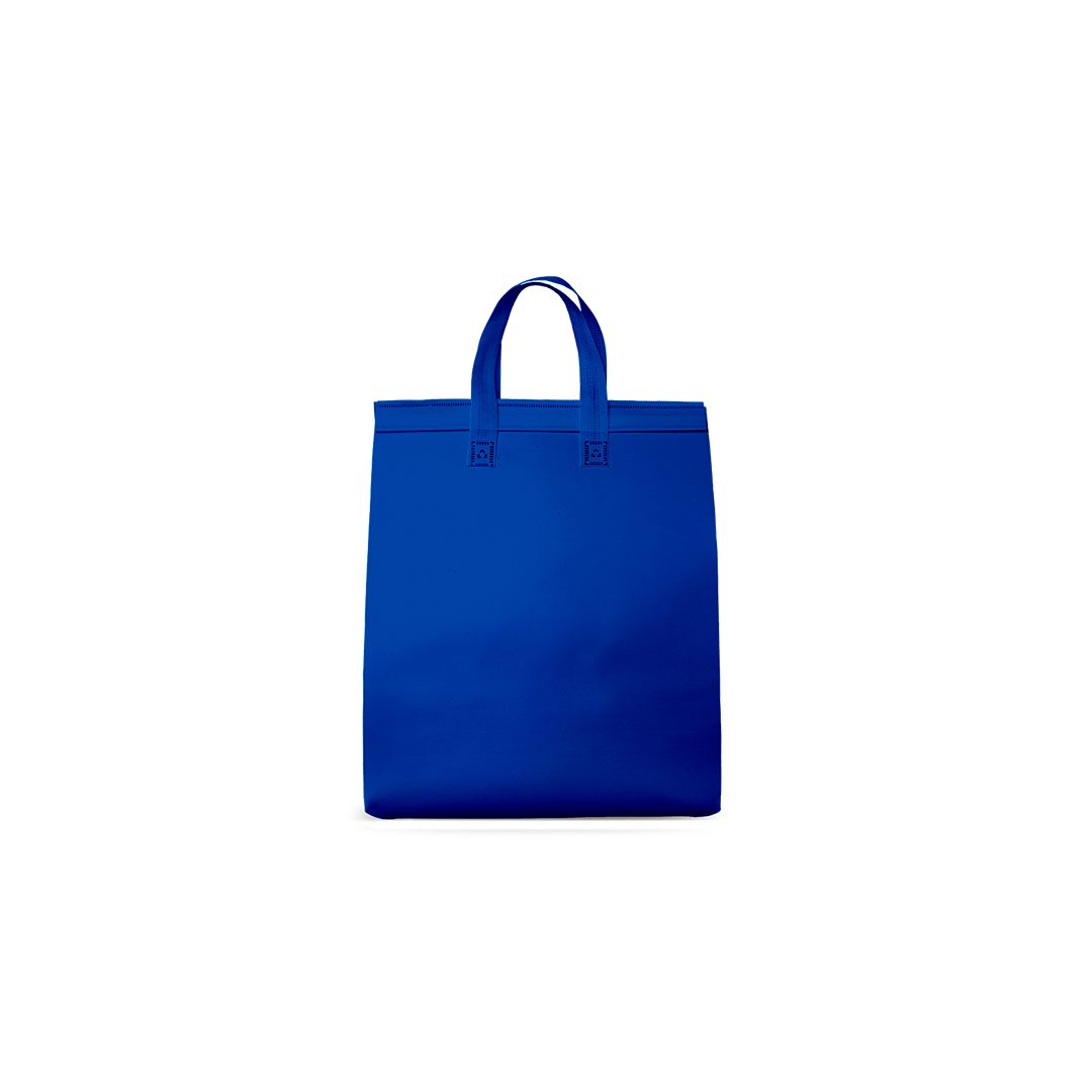 Sacola t&eacute;rmica Neobag Lisa Azul Grande 30x36x20 cm