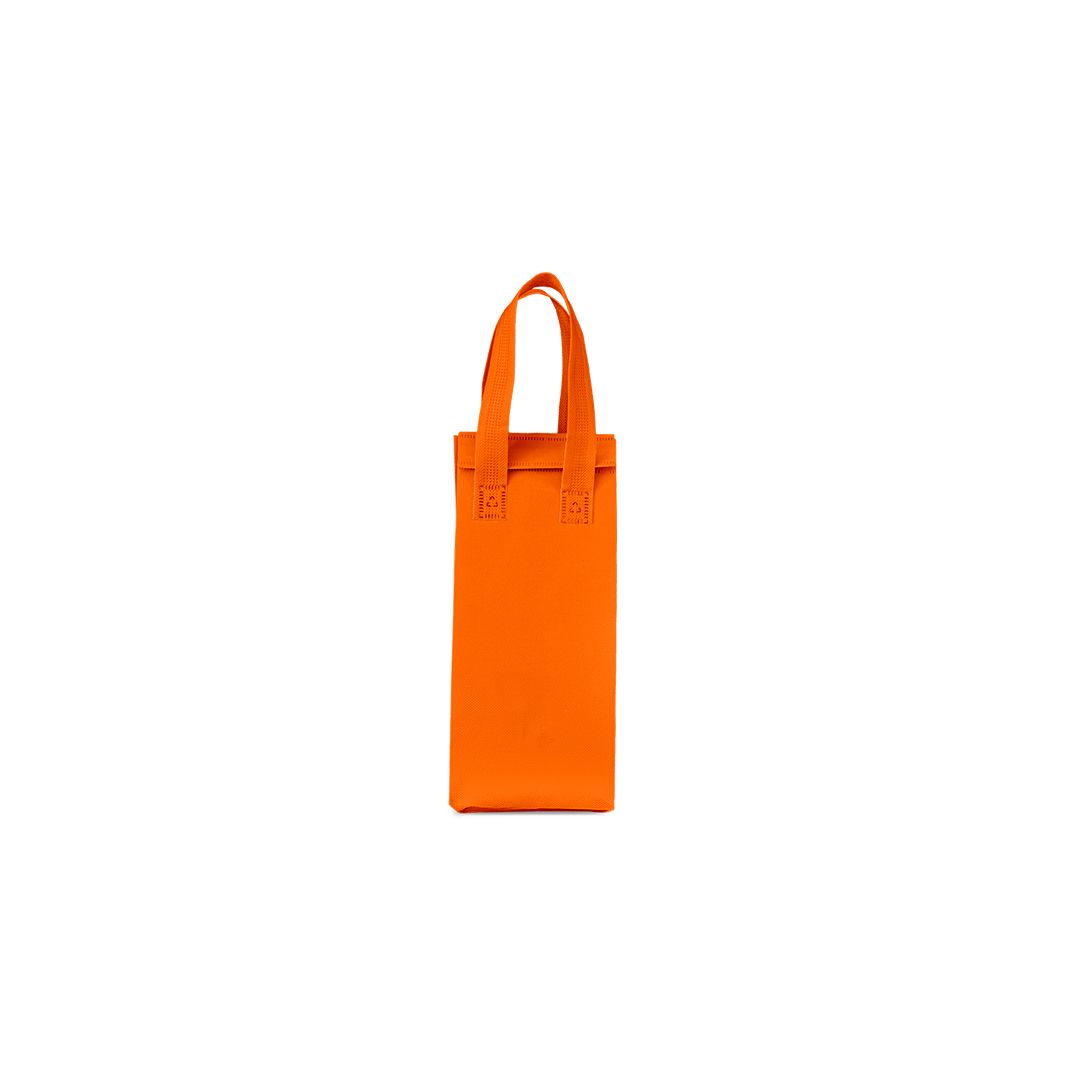 Sacola térmica Neobag Lisa Laranja Pequena 12x27x11 cm