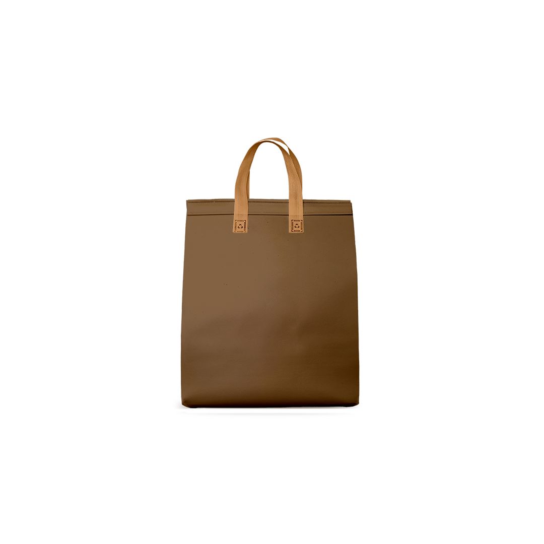 Sacola t&eacute;rmica Neobag Lisa Marrom Grande 30x36x20 cm