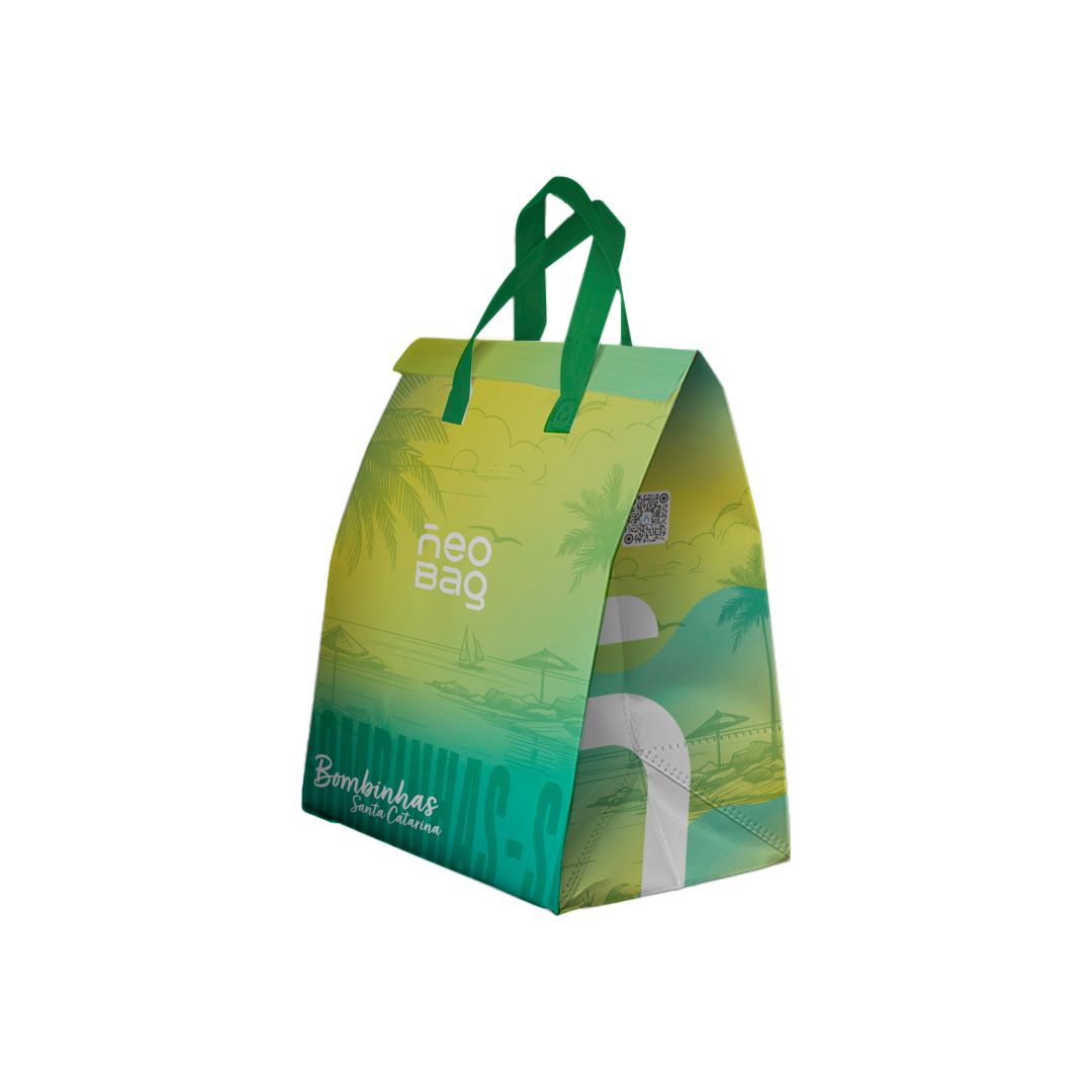 Sacola térmica Neobag Vibes SC Bombinas Grande 30x42x22 cm