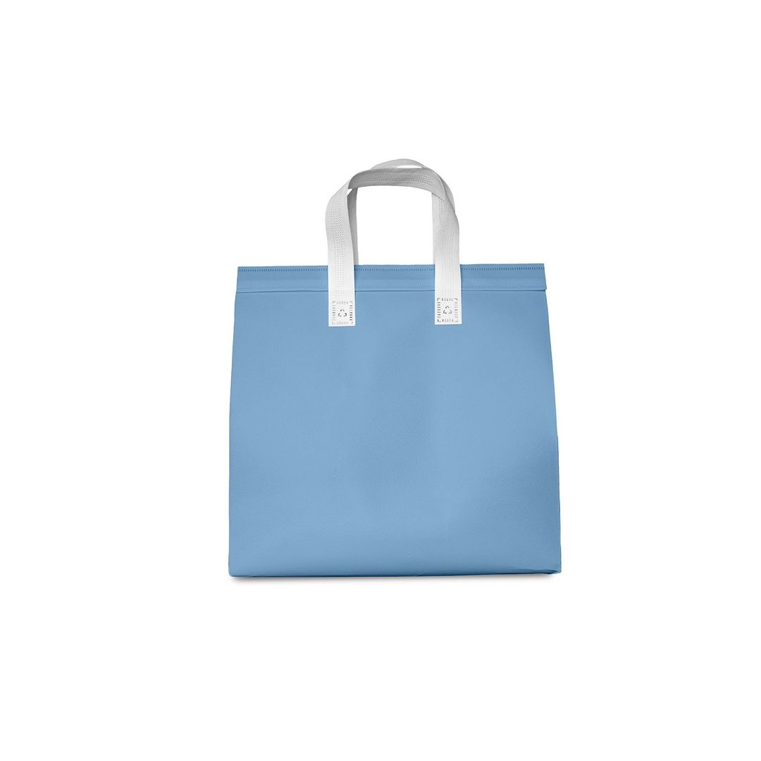 Sacola térmica Neobag Lisa Azul Claro Grande 30x30x20 cm