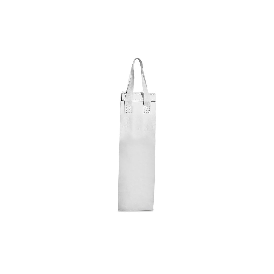 Sacola térmica Neobag Lisa Wine Branca 12x40x8,5 cm