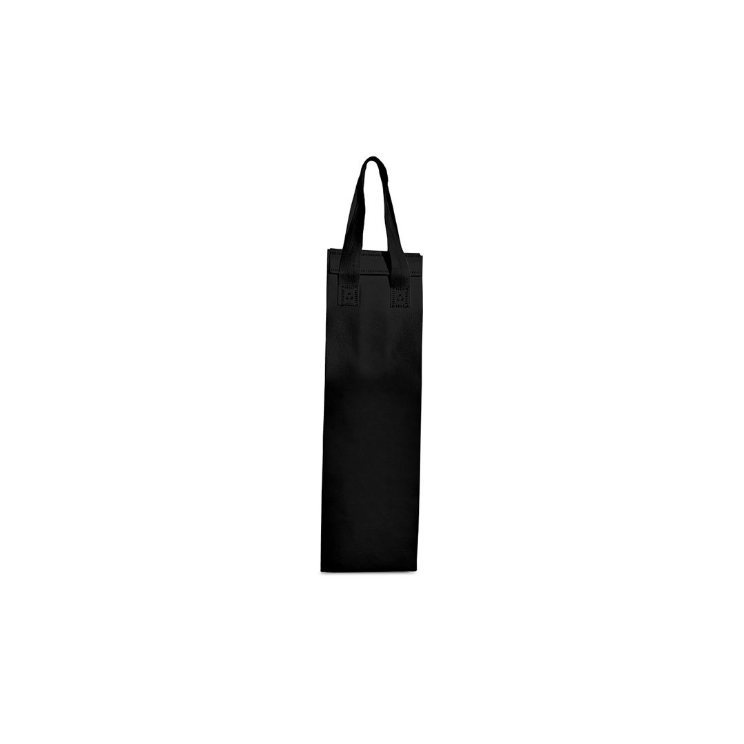 Sacola térmica Neobag Lisa Wine Preta 12x40x8,5 cm